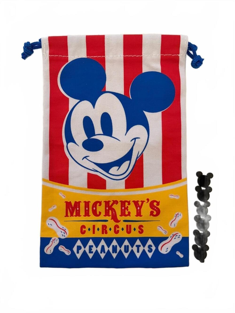 Disney Parks | 2012 Mickey's Circus Pin Event Peanuts Drawstring Bag
